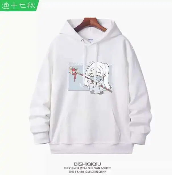 

Anime Frieren: Beyond Journey's End Frieren Hooded Hoodie Cosplay Autumn Winter Men Women Coat Loose Jacket Tops Anime Anime