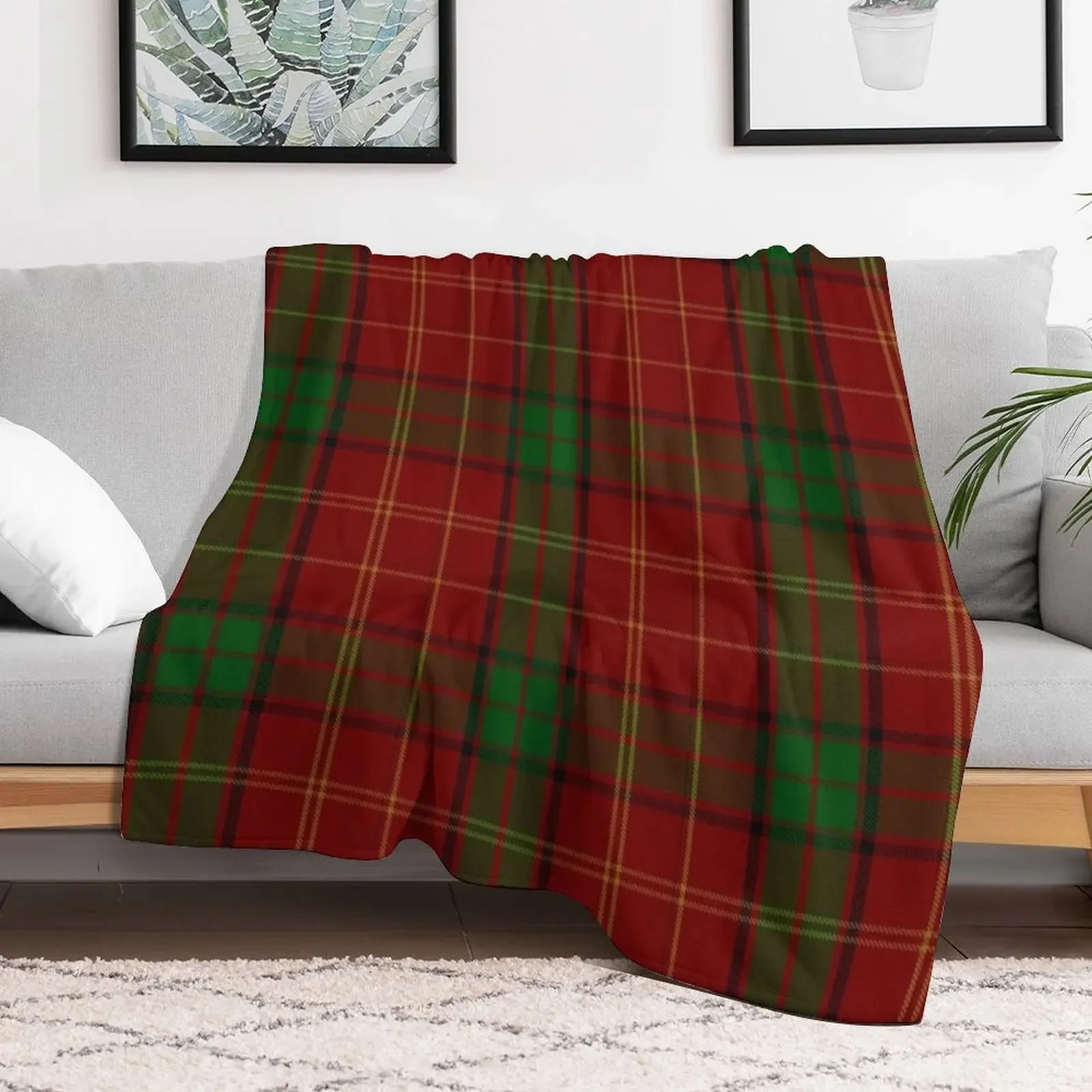 Kirk Tartan Throw Blanket Softest Thin Blankets