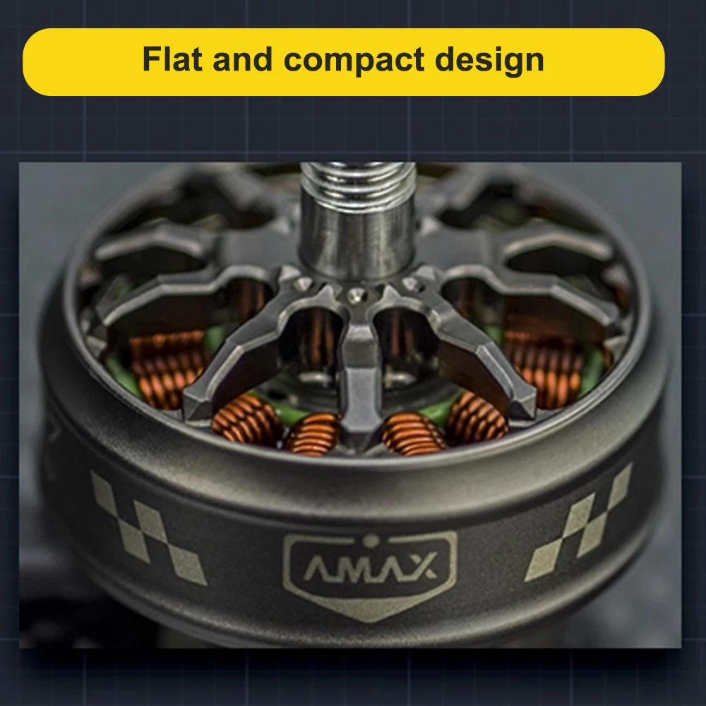 AMAX 2808 المنافسة فرش السيارات 3-6S Φ5mm FPV RC الطائرة بدون طيار نموذج طائرة رباعية حرة طويلة المدى 350 450 750 1250 1400 1600KV #3