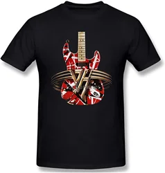 Van Halen Guitar Vingtagemen'S Short Sleeve Comfortable And Soft 100% Cotton Crew T-Shirt