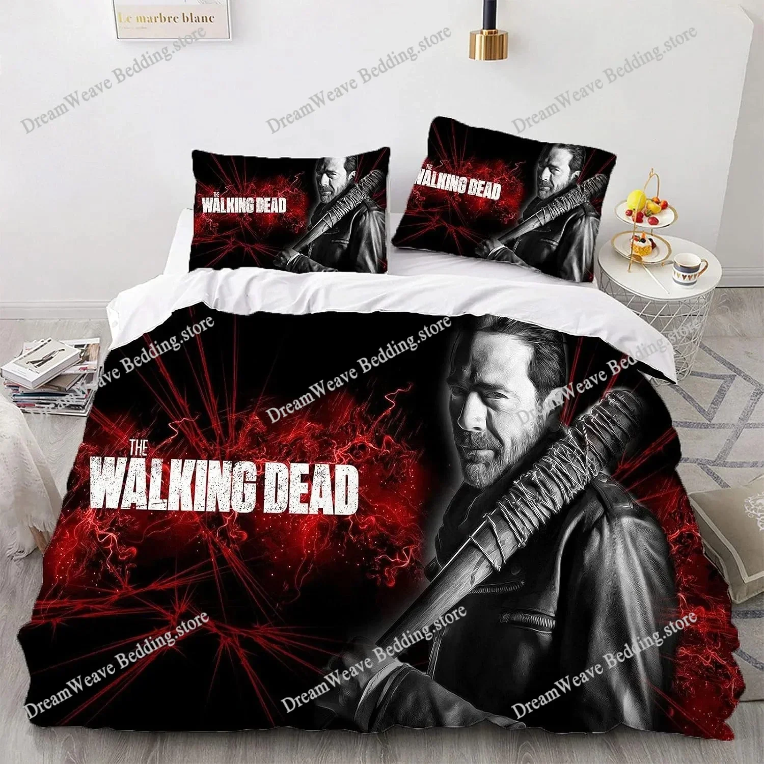 The Walking Dead Bedding Sets Exquisite Bed Supplies Set Horror TV Anime Bed Comforter Set Bedding Set Birthday Luxury Gift963