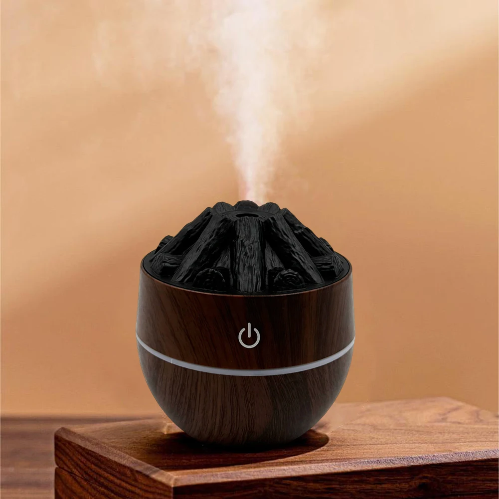 Compact USB Humidifier 200ML Air Humidifier Home Use Office Environment 10.3*10*10CM Artificial Charcoal Design