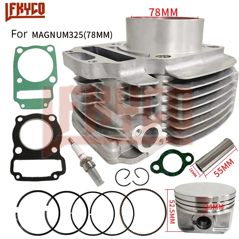 

78.5mm Motorcycle Engine Part Cylinder Kit 325CC Piston Gasket Set for Polaris Trail Boss Magnum 325 4X4 ATV Equipment Accessory