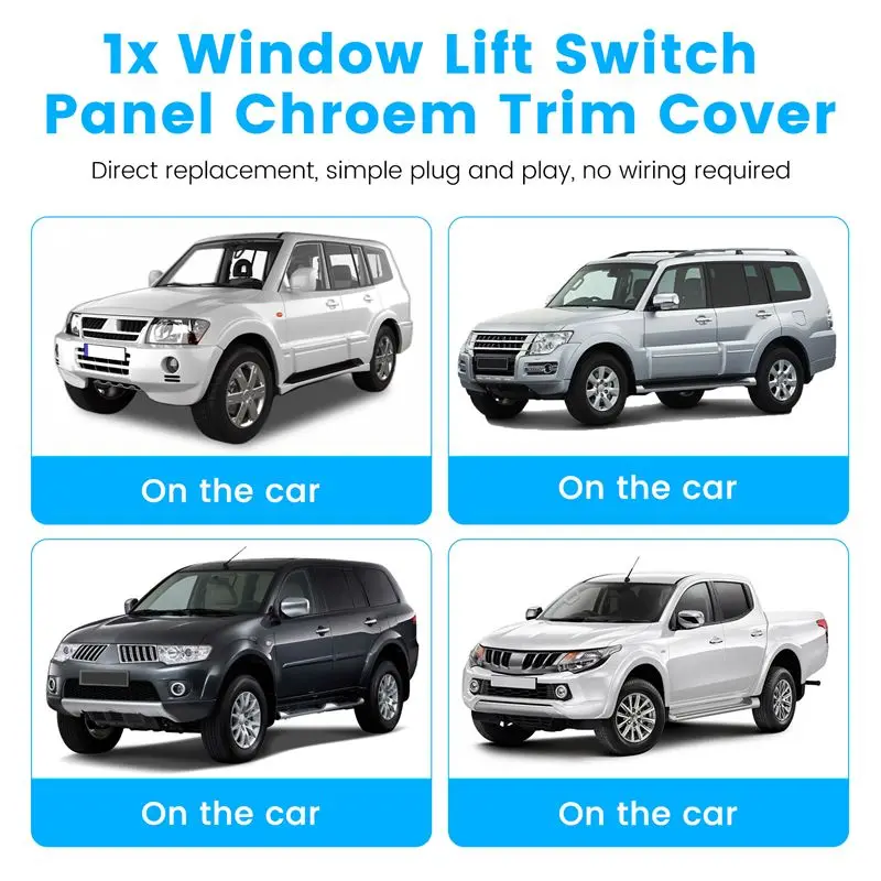 A96E-Left Front Power Door Switch Panel 7641A051HA For Pajero Sport L200 Triton 2008-2017 LHD
