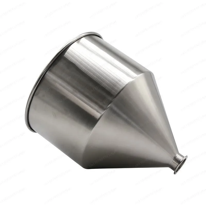 Stainless Steel Hopper for Canning Machine, SUS304 Feeding Hopper with Tri-Clamp Ferrule for Filling Equipment