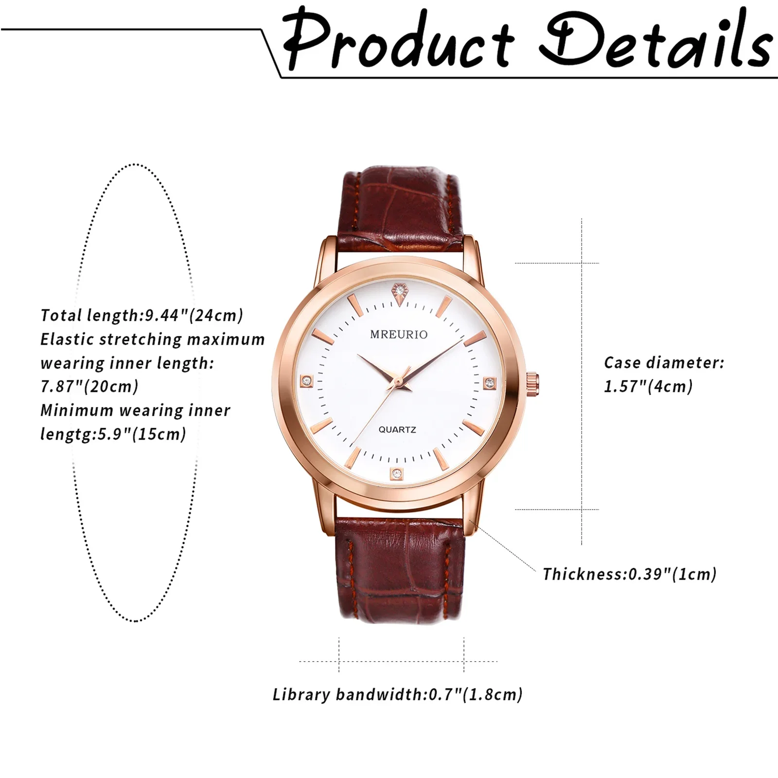 Lancardo Retro Business Classic Brown Leather Band Lovers Watch Men Women Luxury Couple Quartz Wristwatch Hours Relogio Feminino