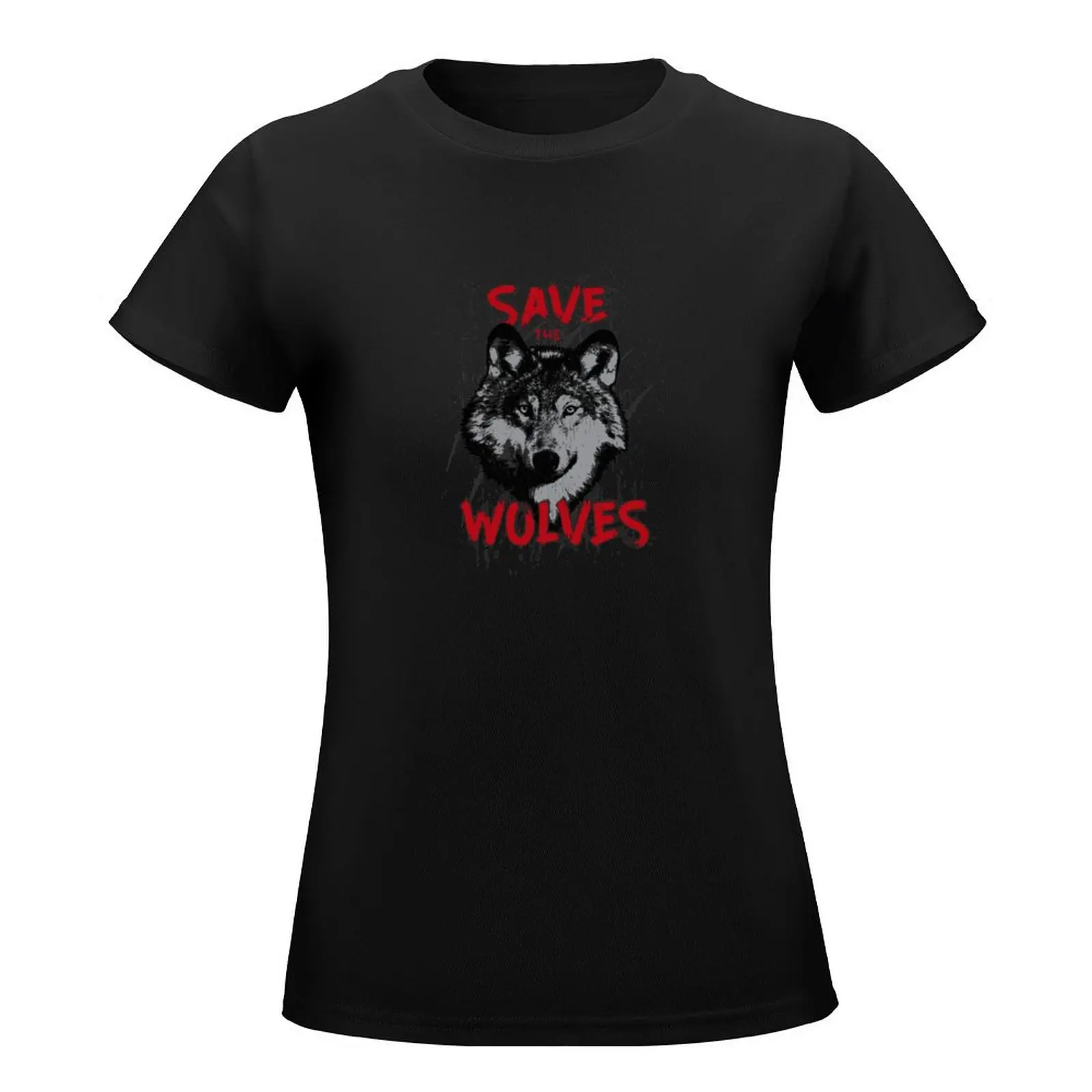 Save the Wolves Animal Welfare Wolf Anti Wolf Hunt T-Shirt anime clothes womans clothing