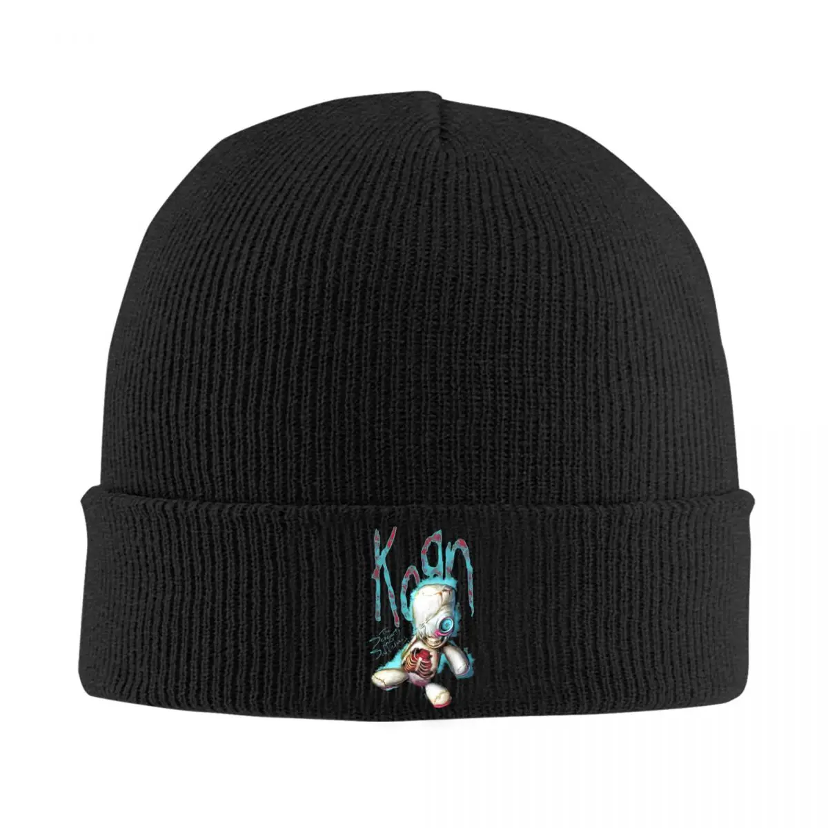 Korn Metal Doll Rock Music Punk Knitted Caps for Women Men Skullies Beanies Autumn Winter Hat Hip Hop Caps