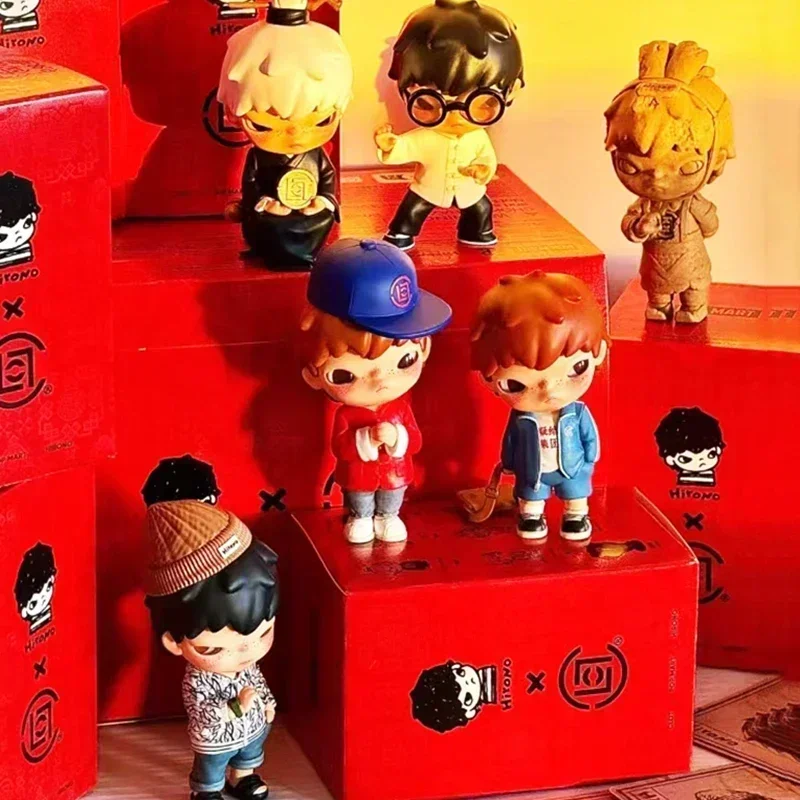 Genuine Hirono X Clot Series Blind Box Cute Kung Fu Action Figure Fashion Trendy Model Surprise Mystery Box Room Decor Toys Gift