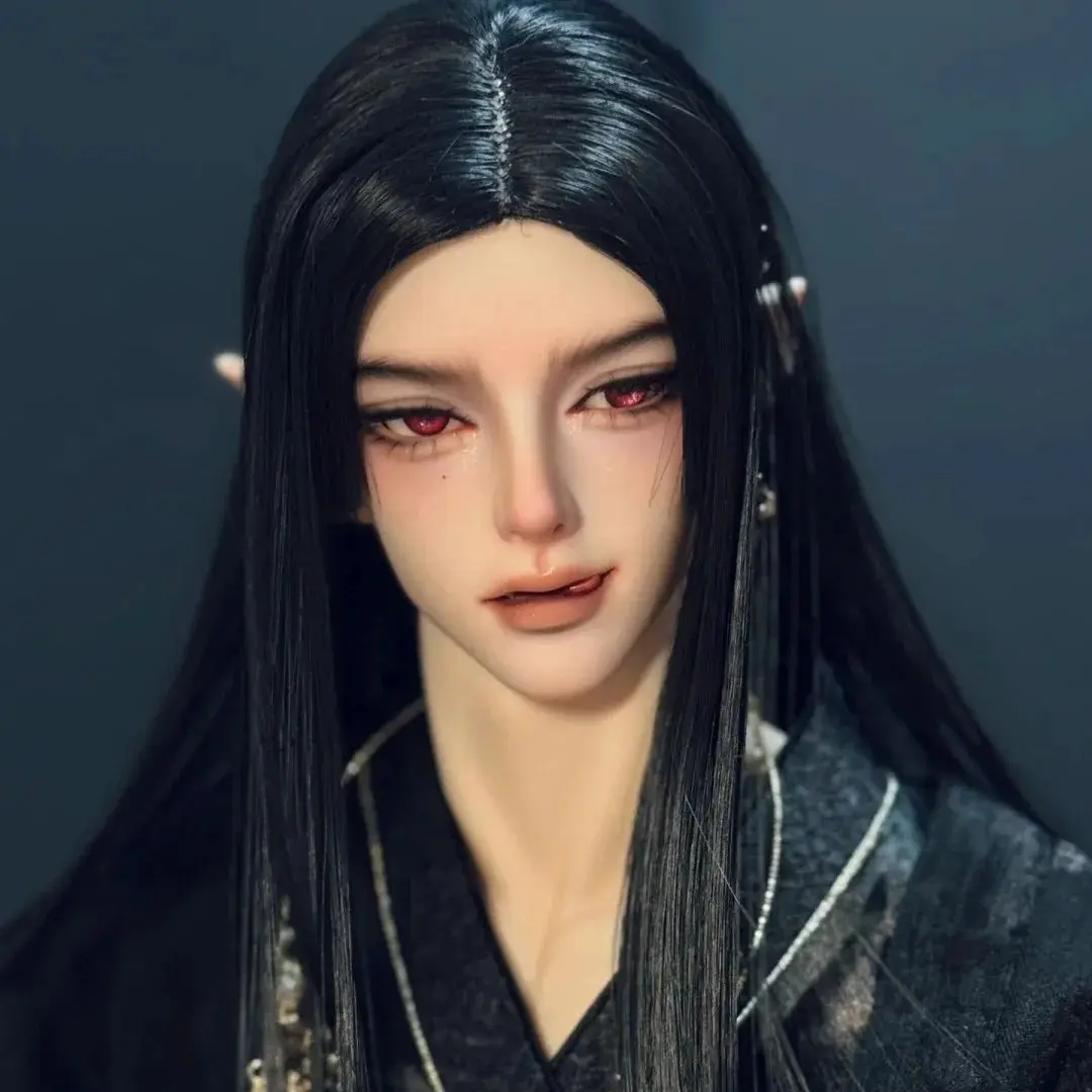 

New BJD SD Baby 1/3 Muscle Body Male Scar Uncle doll with EID Black Skin Resin Male Joint Human Movable Spot Makeup