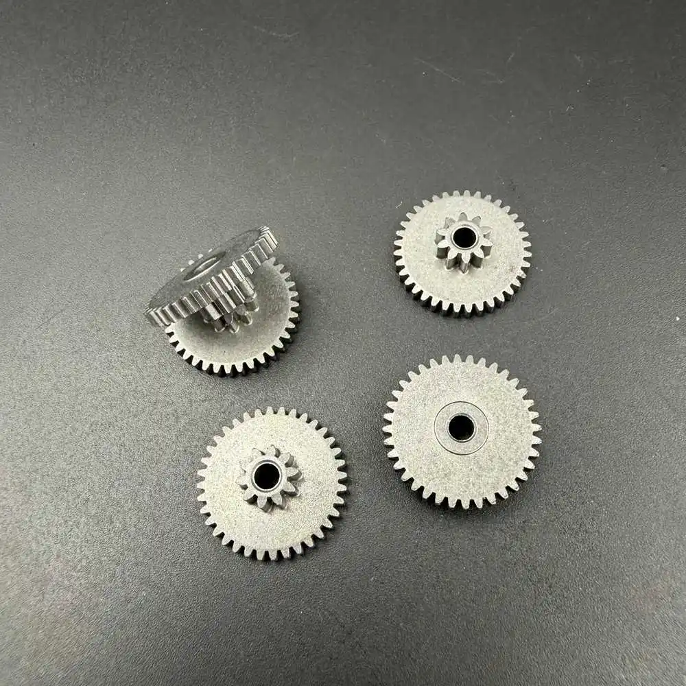 10Pc Precision Dual Stack Iron Base Compound Gear 0.6M10T 0.5M36T Double Deck Gear 3mm Bore RC DIY Mechanical Accessories 19x6mm