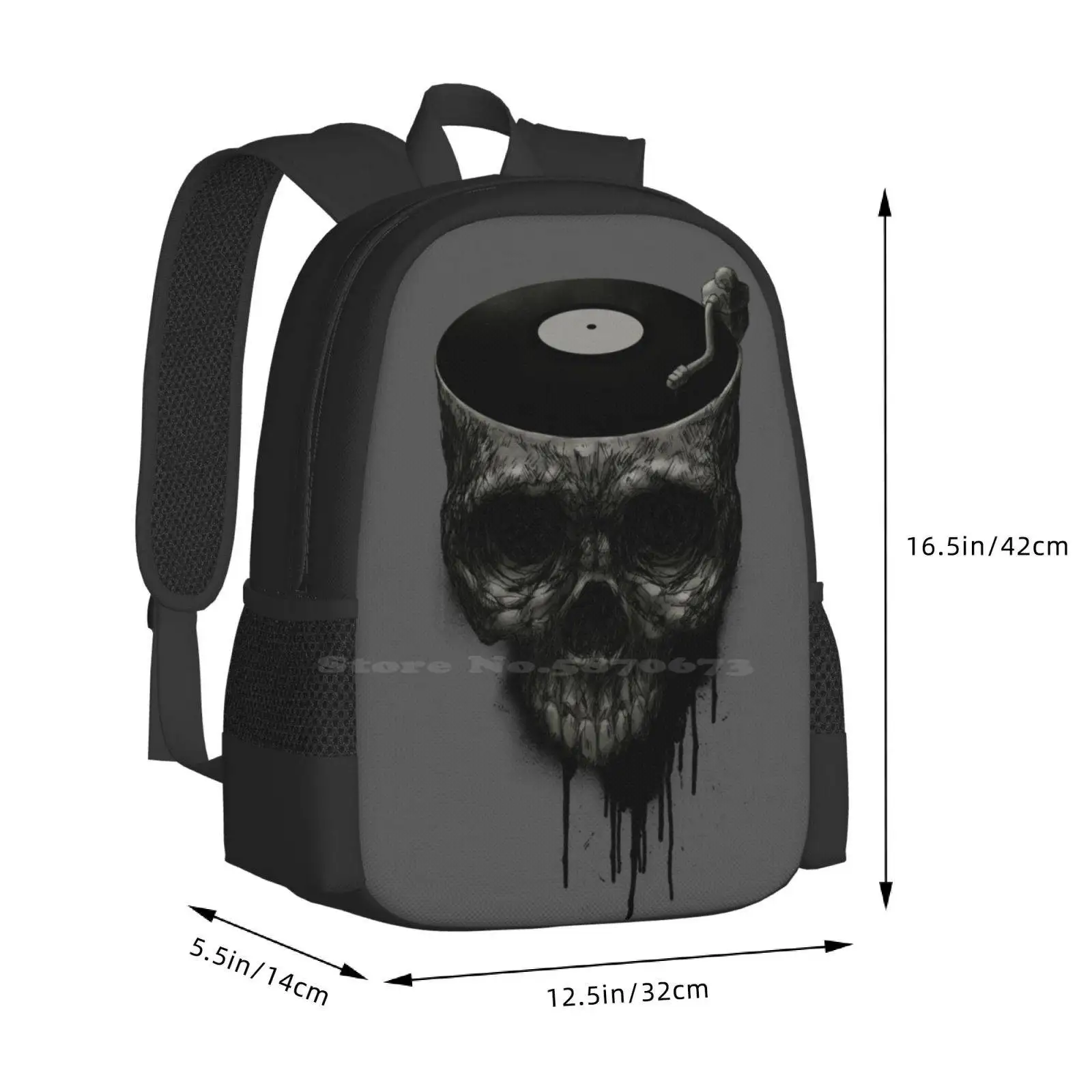 Tarian Terakhir Diskon Besar Tas Fashion Ransel Musik Tari Kematian Tengkorak Grunge Surreal Dark