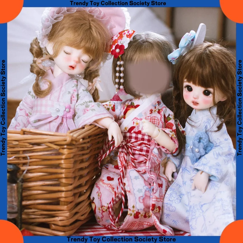 

6-Point Bjd Baby Clothes Japanese Kimono Dali Li Chuang 6 Little Clothes 30cm Doll Baby Clothes Accessories And Gift