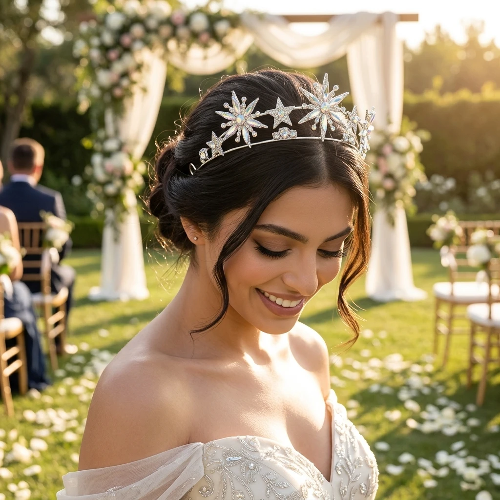 Alloy Rhinestone Star Crown He - Photography Wedding review and price