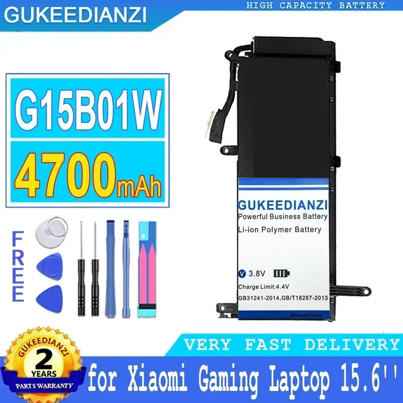 Large Capacity Replacement Backup Battery 4700mAh For Xiaomi Gaming Laptop 15.6'' I5 7300HQ GTX1050 GTX1060 1050Ti/1060