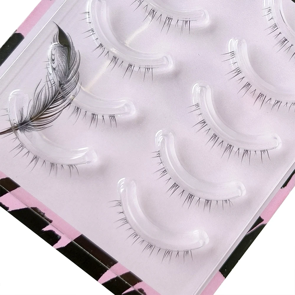 5 Pair Clear Band Lower Eyelashes Handmade False Eyelashes Bottom Lashes Natural Manga Lashes douyin makeup lash Extension image 2