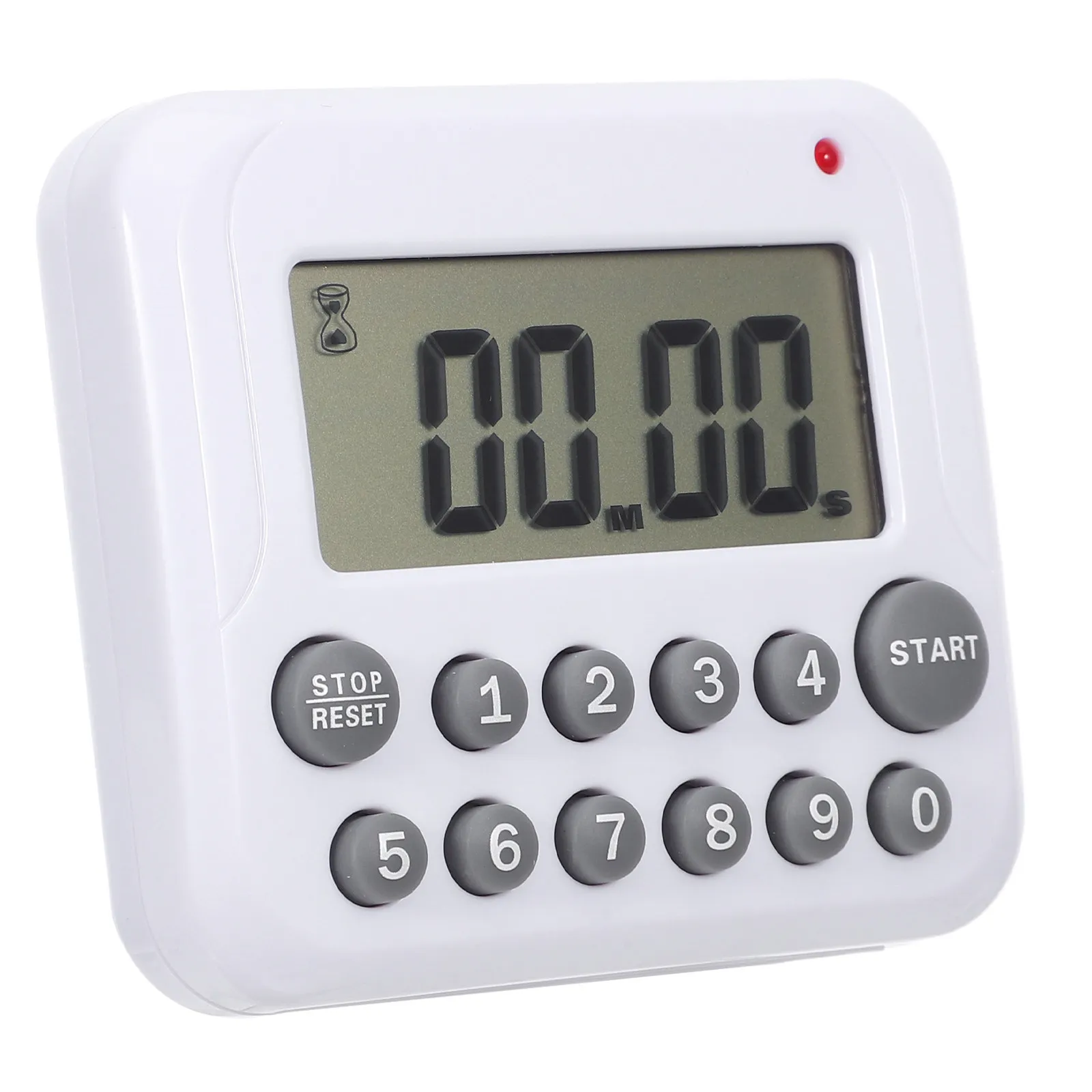 Digital Kitchen Timer LCD Display Loud Alarm Magnetic Ultra Thin Countdown Clock Cooking Timing Device Laboratory Grey Button