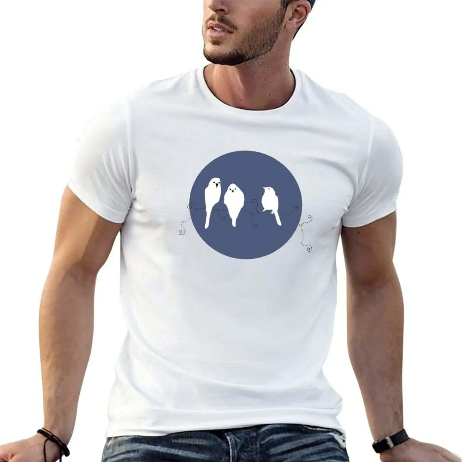 

Bob Marley's Songs in Simple Art - Three Little Bird T-Shirt t shirt man designer funny t shirts cotton T-Shirt