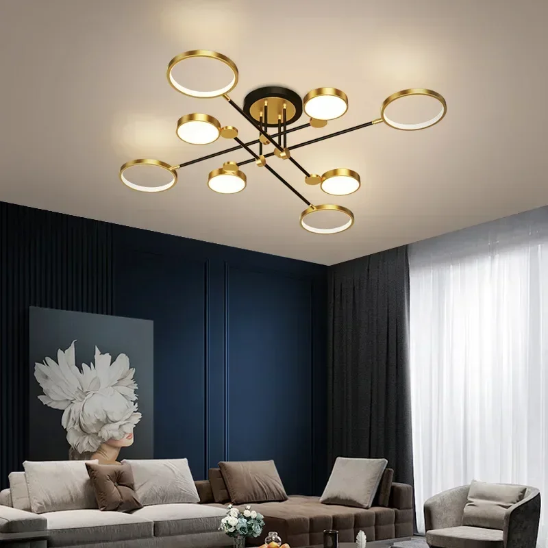 

Modern LED Ceiling Chandelier Aluminum Luxury Ceiling Lights Living Room Bedroom Dining Room Home Indoor Nordic Lamps Lighting