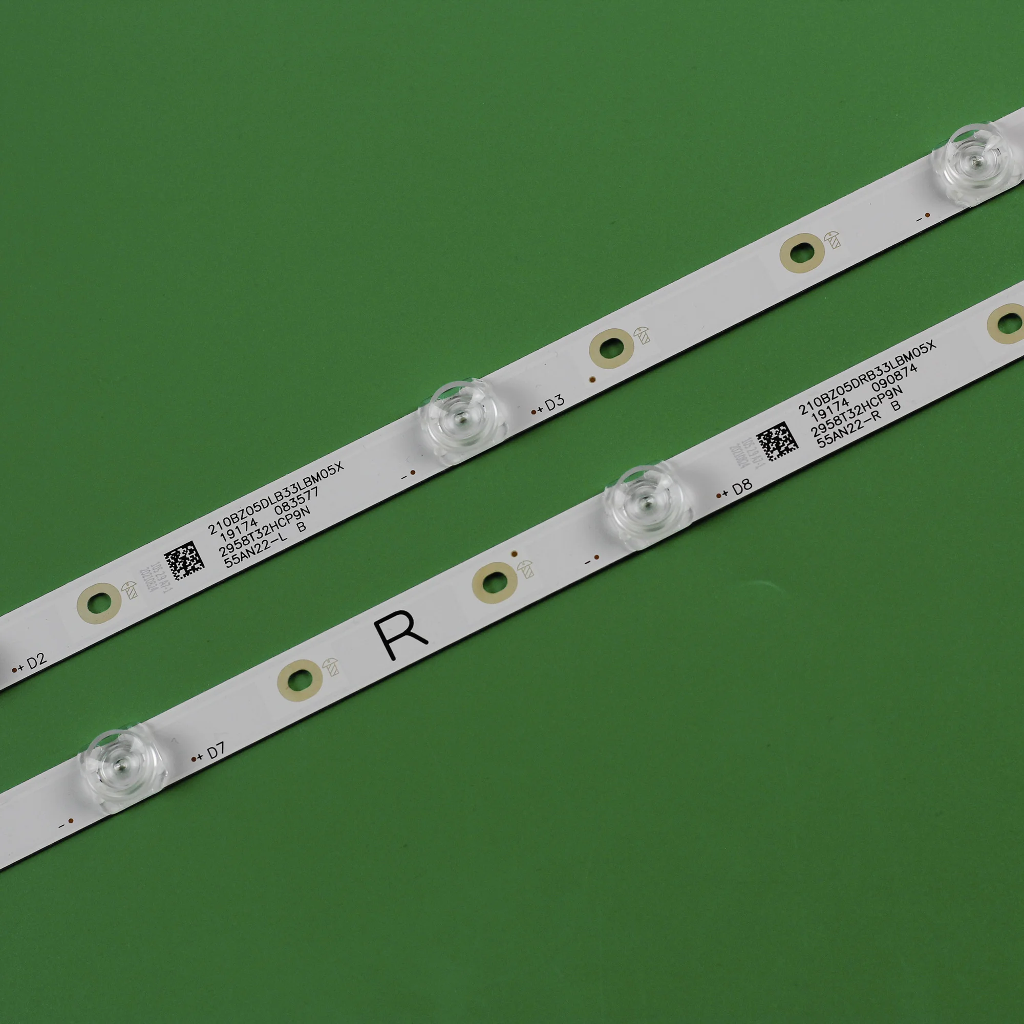 LED Backlight strip 10 lamp LB-GM3030-GJ0D22555X10AN22-L-1-H T 55PUS7504/12 LB-GM3030-GJ0D22555X10AN22-R-1-H TPT550J1-QUBH84.K