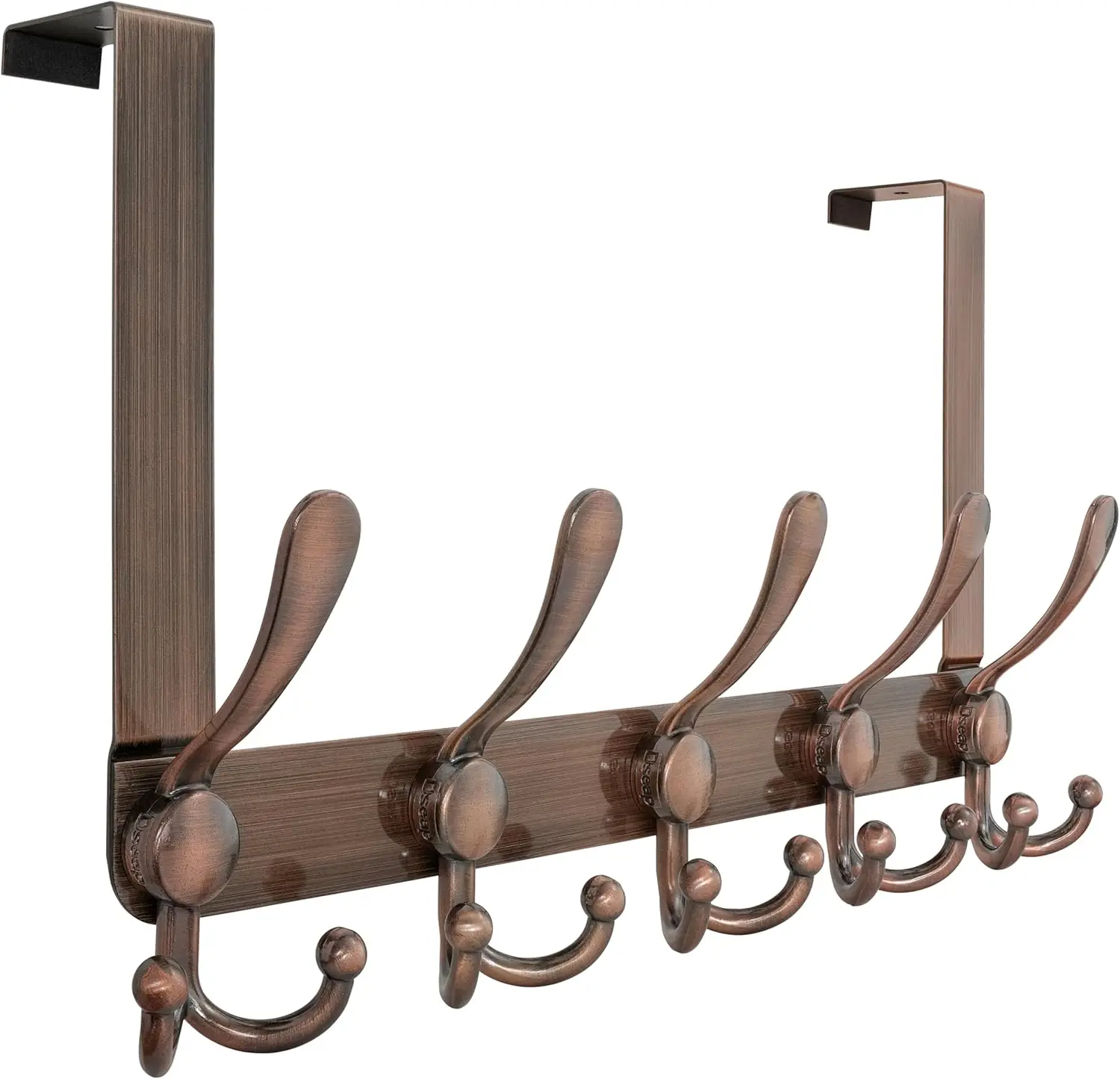 

Наддверный крючок 2.0 - Улучшенная версия - Простая сборка, прочный, из высококачественной нержавеющей стали, с 5 тройными крючками для подвешивания на дверь.