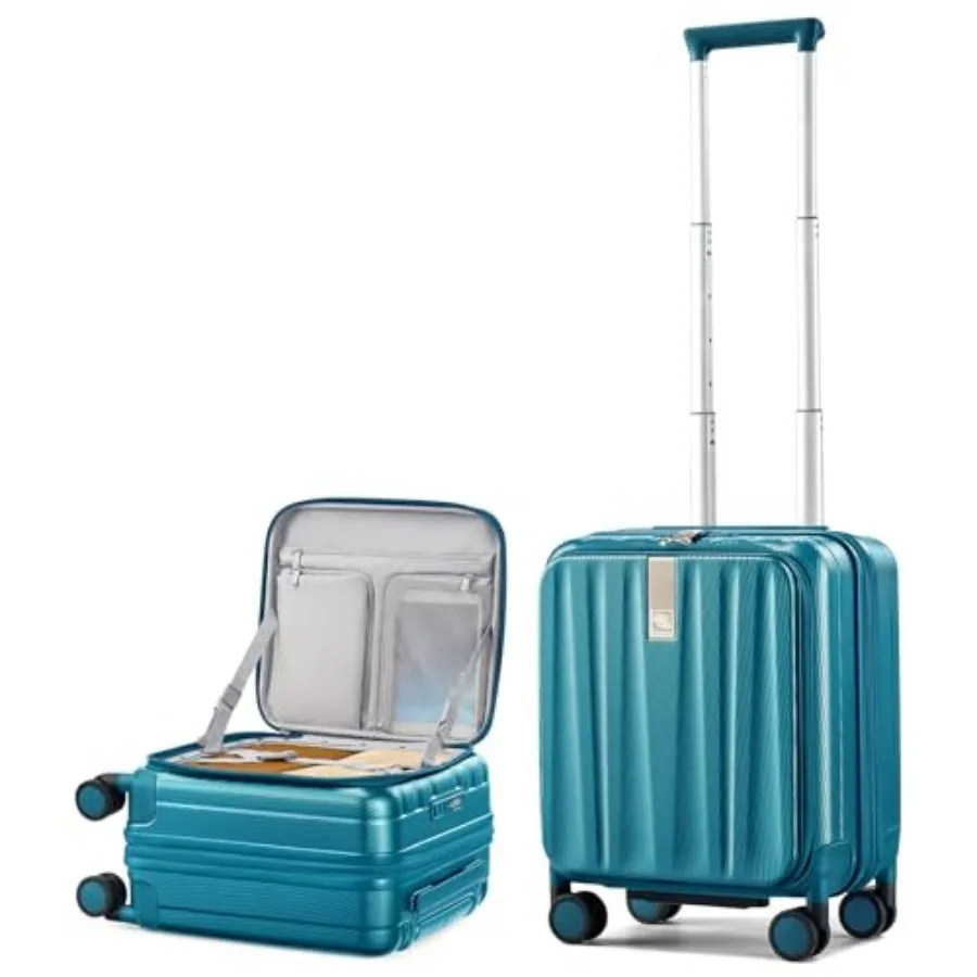 

Under Seat Luggage with Wheels Top Opening Small Suitcase with Wheels Carry On Luggage Airline Approved Lightweight Hard Shell