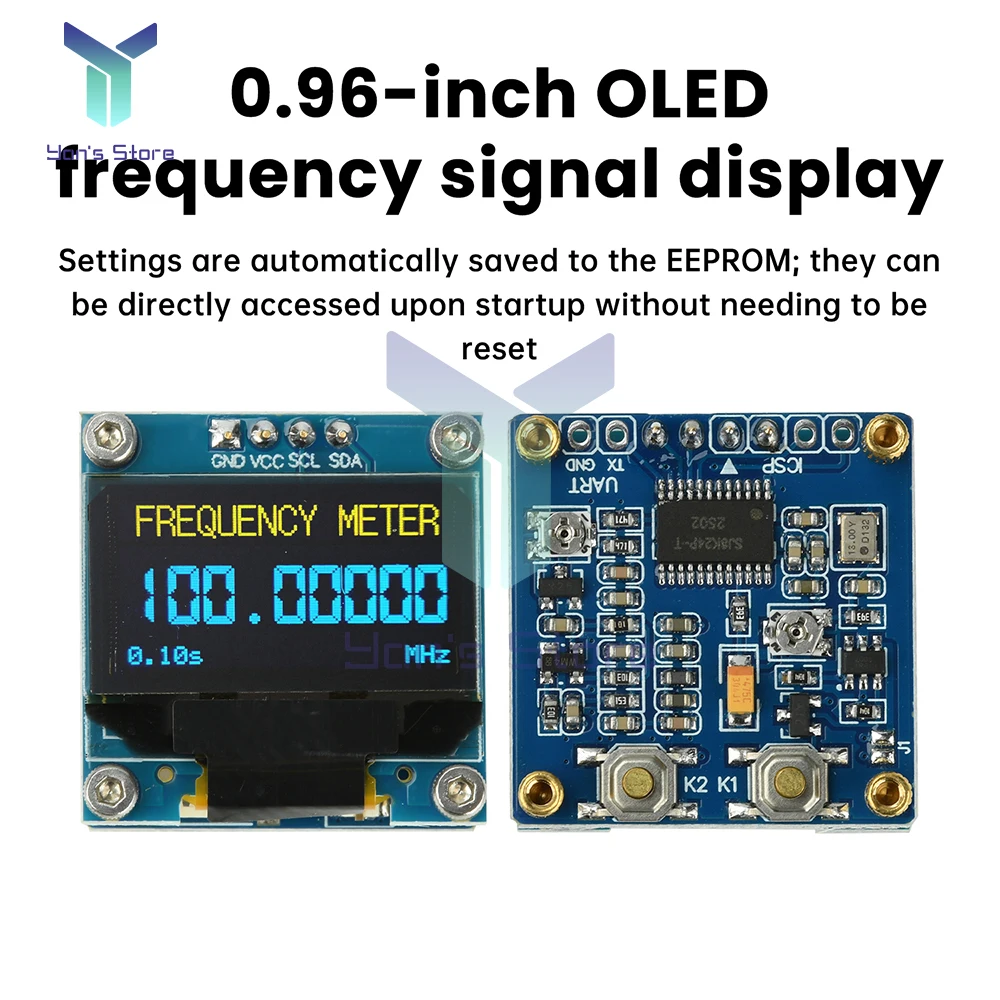 1 كيلو هرتز-100 ميجا هرتز الترددات اللاسلكية عداد الترددات اللاسلكية عالية الدقة الرقمية تردد متر قياس لاختبار مضخم الراديو لحم الخنزير وضبط الهوائي