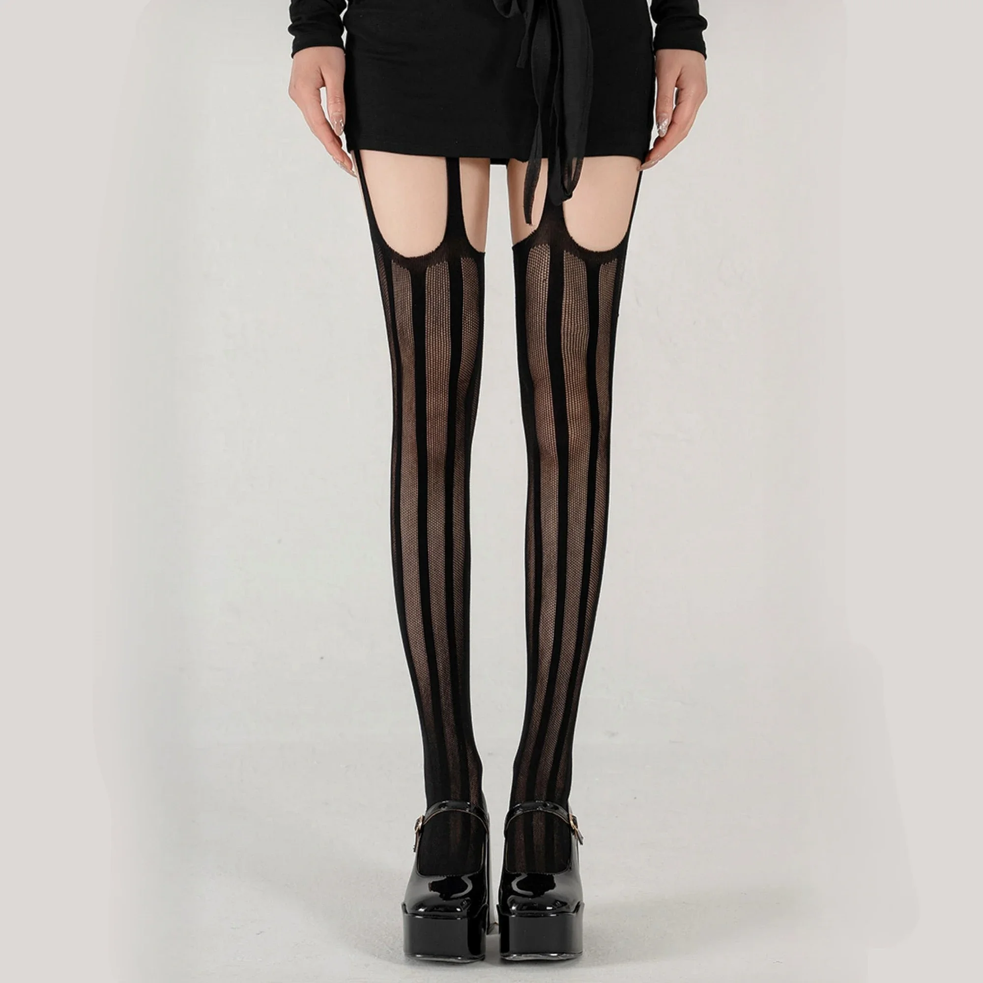 

1Piece Fishnet Fishnet Sexy Temptation Women Crotchless Pantyhose Crotch Lace Socks