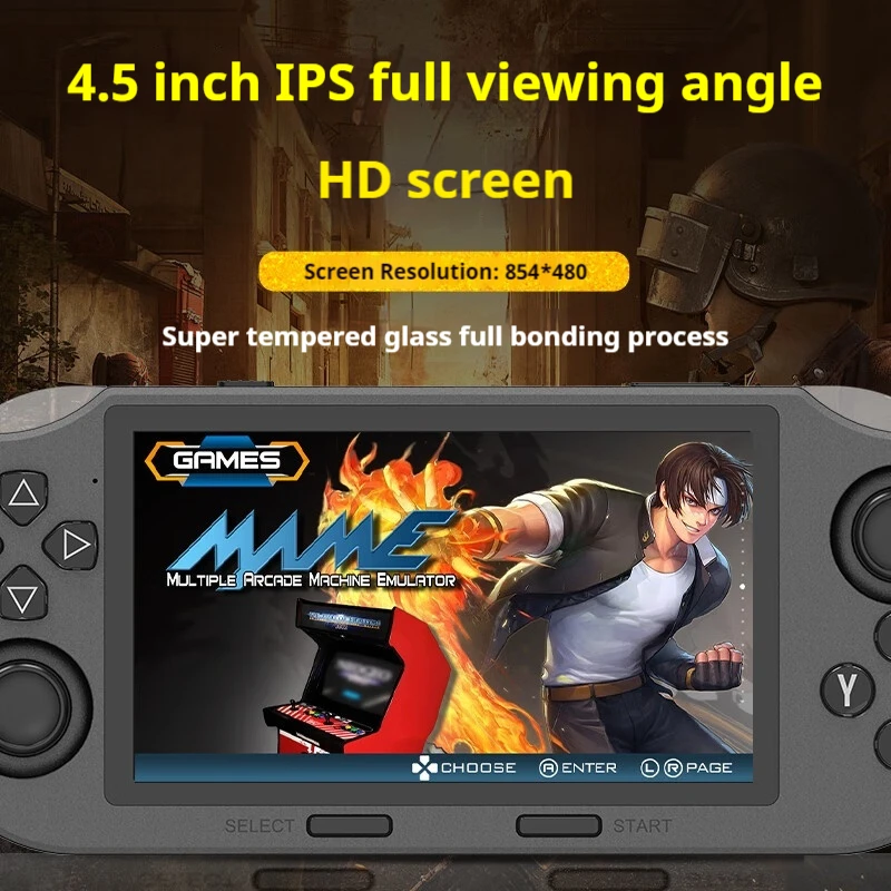 5 Inch High Definition Screen Sf3000 Handheld Gba Arcade Key Mappings R36s King Of Fighters Landscape Color Handheld Machine