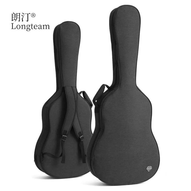 40/41 Inch Acoustic Folk Guitar Bag Backpack Double Straps Oxford Waterproof Guitar Hard Carry Case Gig Bag Cover