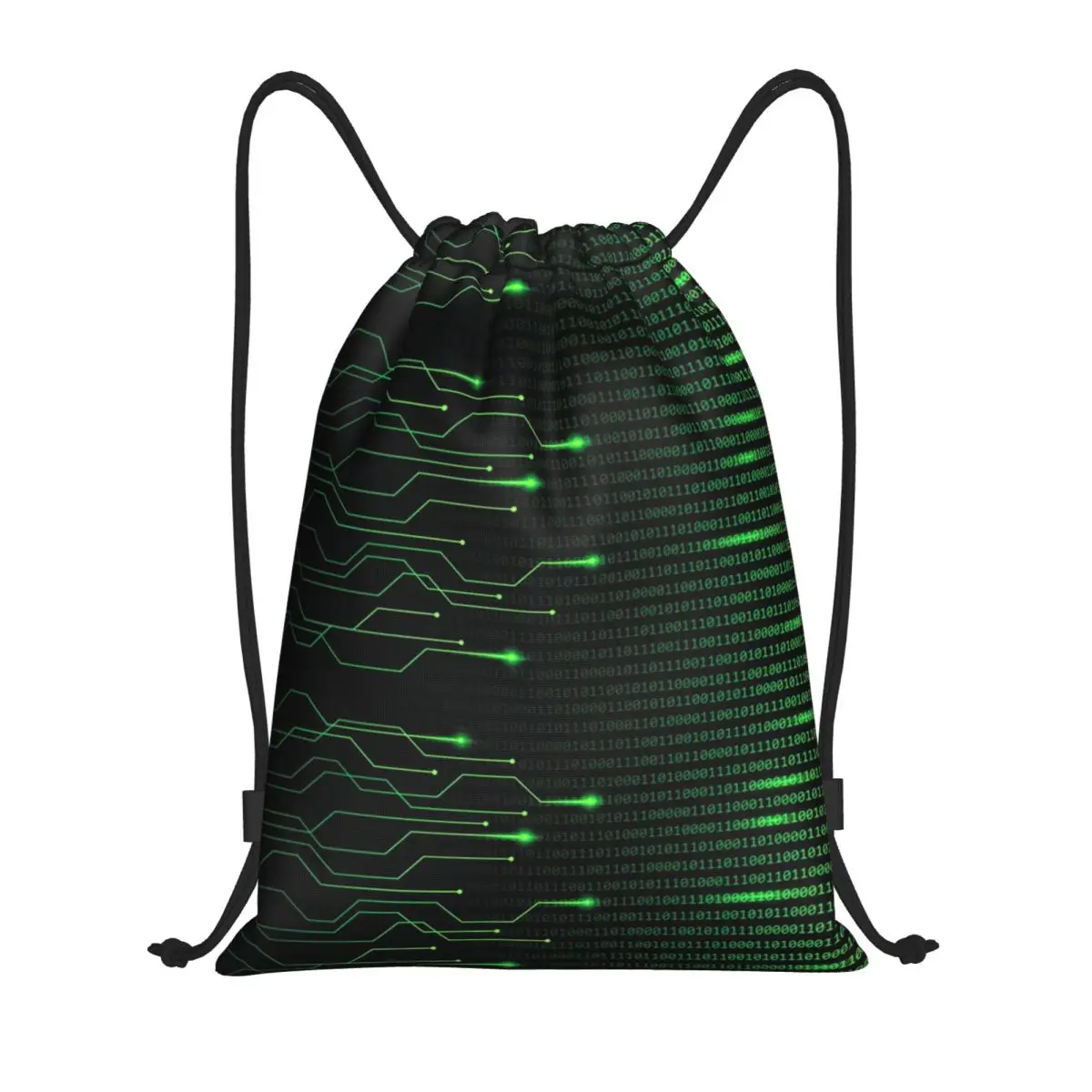Binary Code Inside Throw Blanket And Lightweight Fleece Backpacks Portable Drawstring Bags Sundries Bag Book Bags for Man Woman