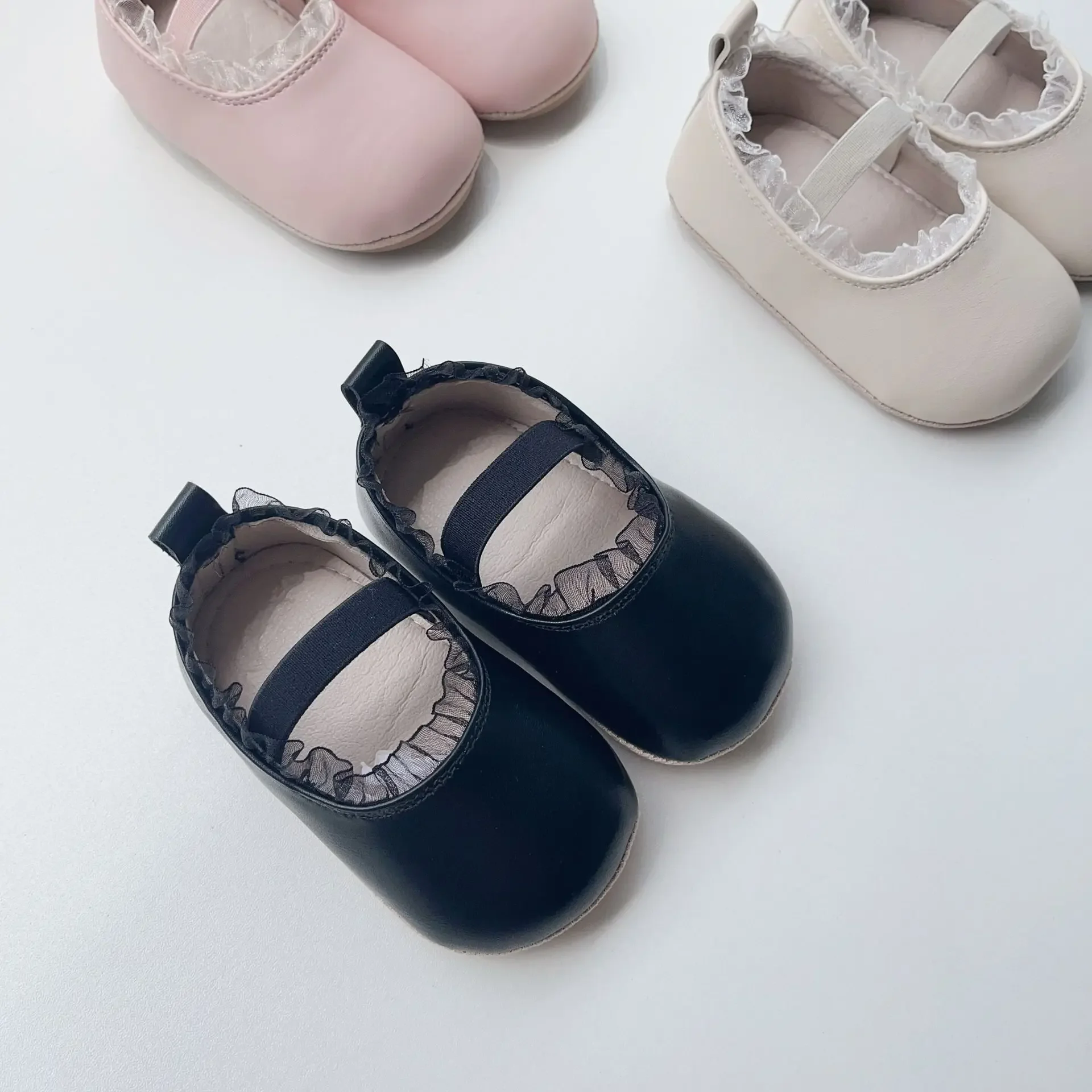 Babys chuhe Herbst neue Spitze rutsch feste Mädchen Baby Prinzessin Schuhe Kleinkind modische einfarbige süße süße Mädchen Schuhe