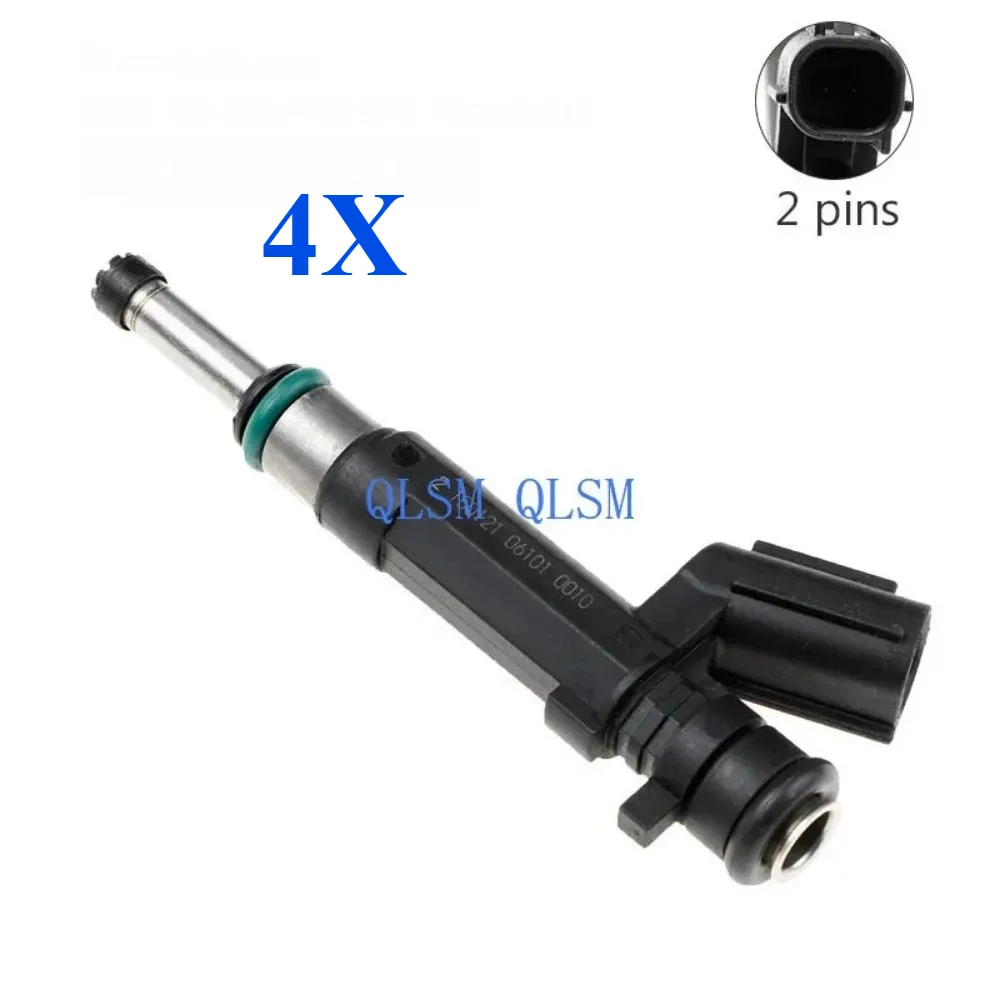 

4-Piece Fuel Nozzle 16600-1KT0A for Nissan Note Versa 2012-2018 1.6L 1600CC L4- Car Accessories