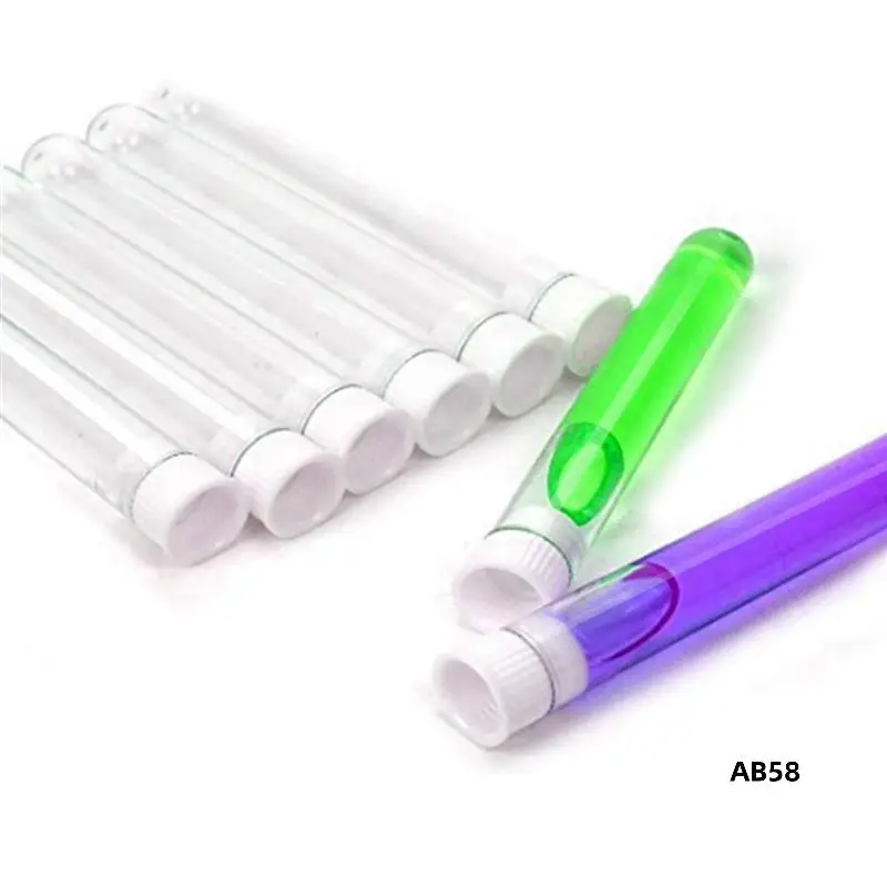 

100Pcs Clear Plastic Test Tube With Cap 12X100mm U-Shaped Bottom With 14Mm 40 Hole Aluminum Test Tube Rack