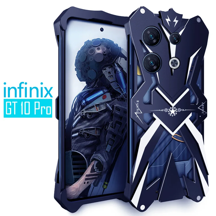 Luxury Armor Metal Aluminum Case For Infinix Note 40 Pro + Note 40 Pro 4G 30 VIP GT 10 20 Pro Zero 3 5G Cover Shockproof shell