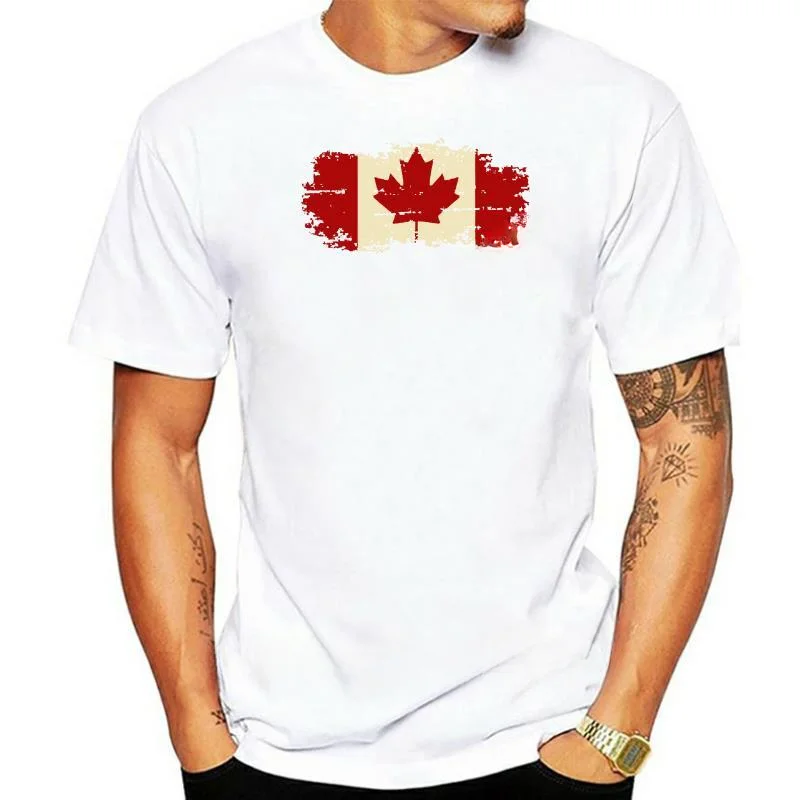 O Neck Summer Streetwear Logo T Shirts Hanhent Canada Flag Fashion Tee Shirt Cotton Short Sleeve Tshirt Canadian Maple Leaf new