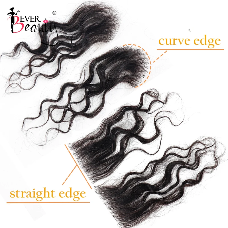 HD ลูกไม้ลูกผมลายเส้นผมมนุษย์ลูกผม Edge 4 Pcs Body Wave สวิสลูกไม้เส้นผมลูกผมยางผูกผมสำหรับผู้หญิง Ever Beauty