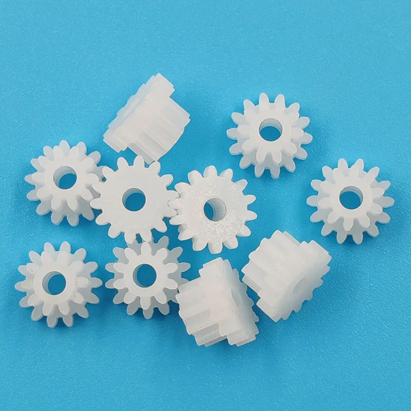 14102B 0.5M Double Plastic Gear 8MM Diameter 14 Teeth + 10 Teeth Double-layer Pinion Toy Accessories 14+10T 10pcs/lot