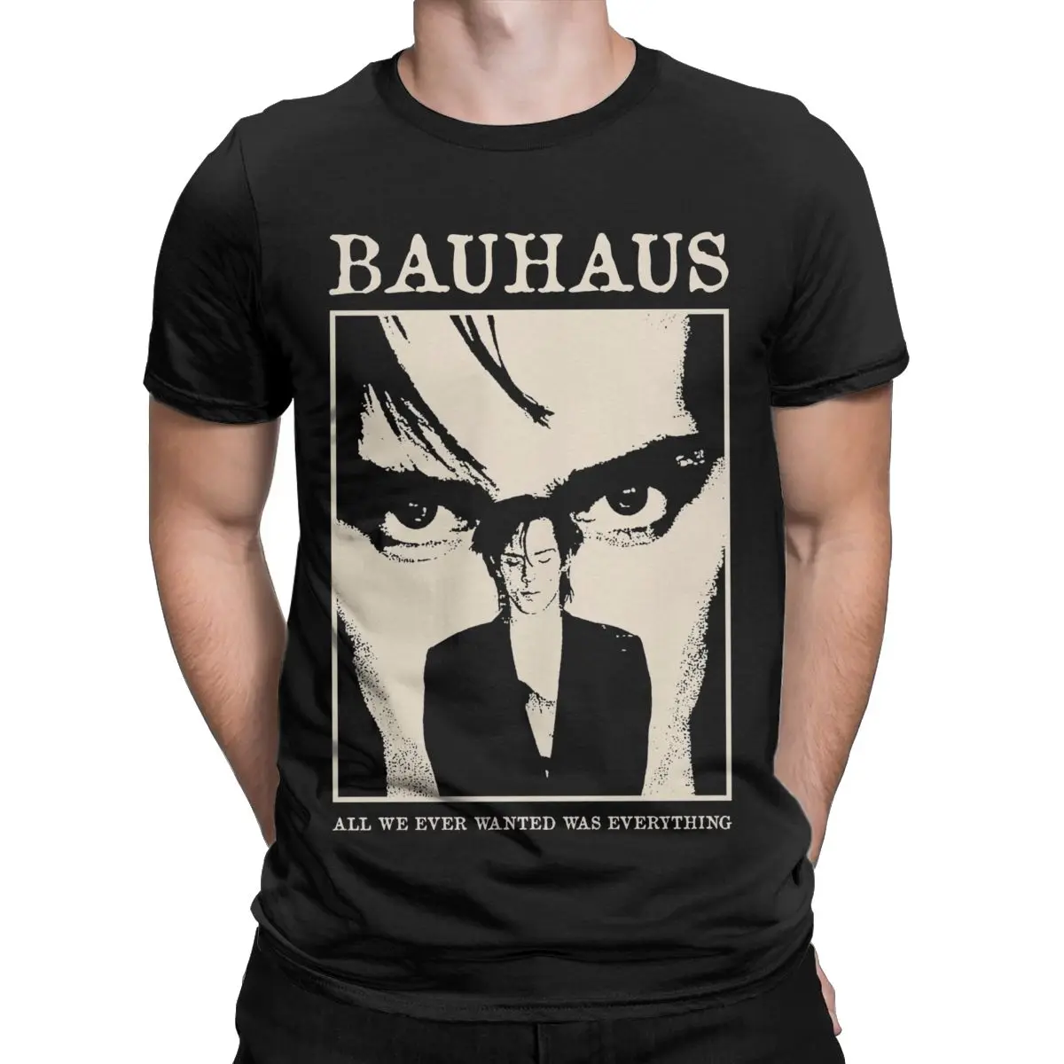 Bauhaus Men\'s T Shirts Vintage Tees Short Sleeve Crewneck T-Shirt Cotton Birthday Present Clothing