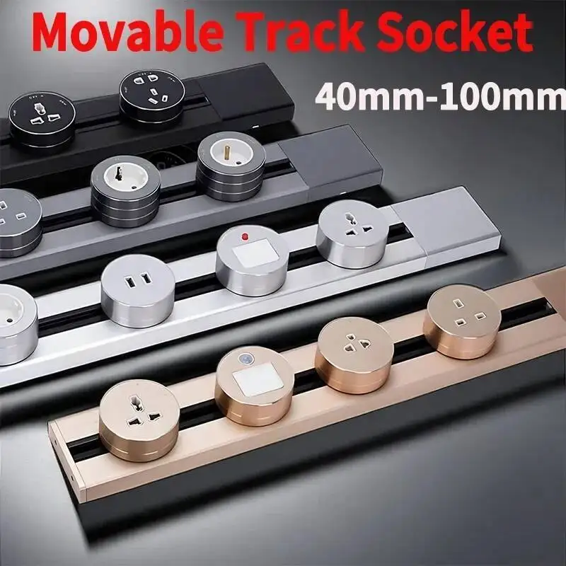

Electric Extension Sockets,Power Track Socket,Concea Hidden Tabletop Kitchen Outlet,UK EU US Standard USB Wall Outlets