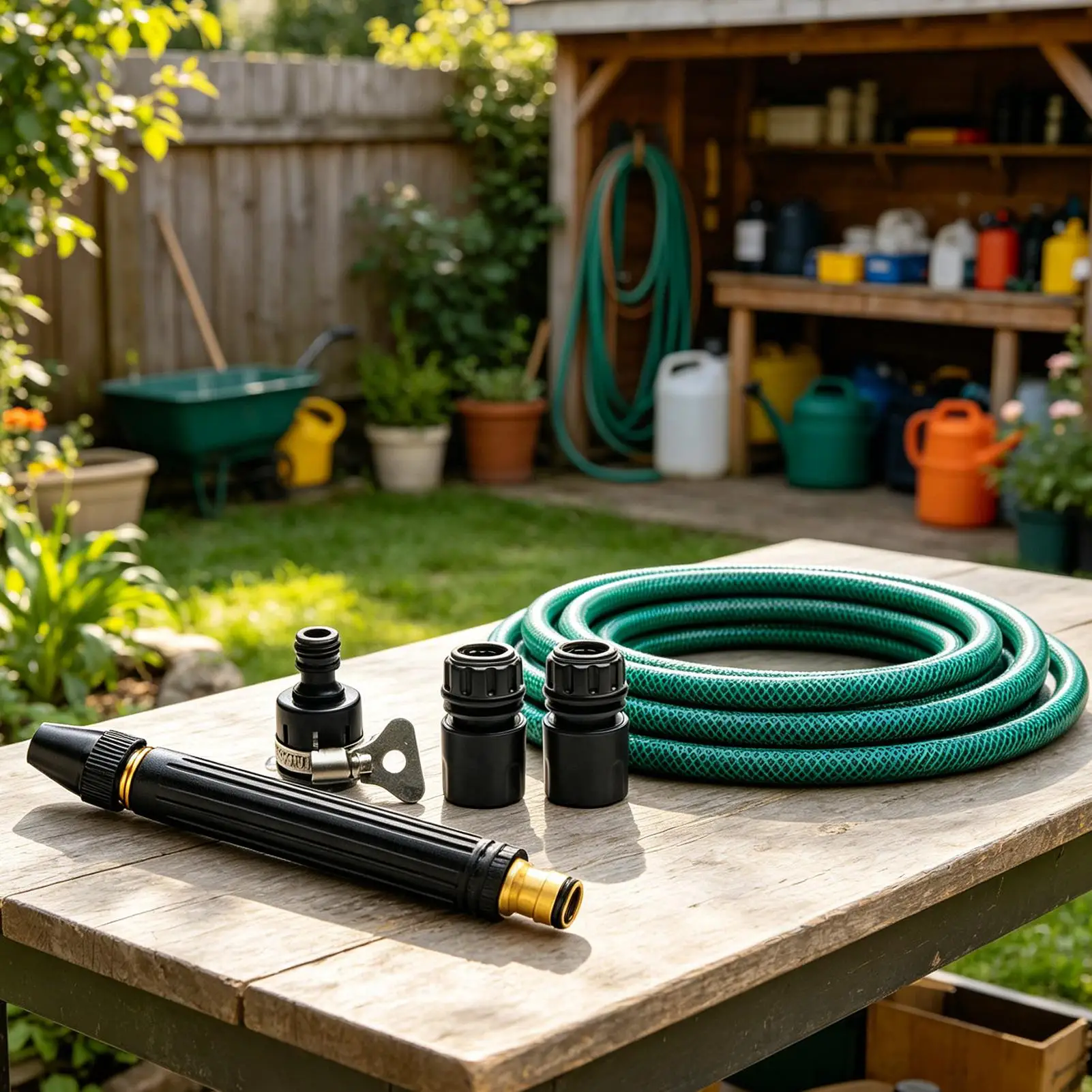 High Pressure Water Hose Nozzle Metal Heavy Duty Sprayer Pressure Washer Nozzle for Garden Hose with 3 Modes for Car Washing