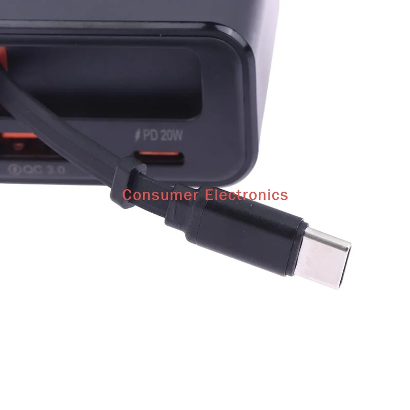 

[NC] Зарядное устройство для телефона USB Type-C с супербыстрой зарядкой 65 Вт, с телескопическим кабелем Type-C, адаптер GaN, настенное зарядное устройство 3-в-1