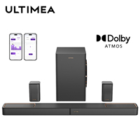 ULTIMEA 460W 5.1.2ch Sound Bar with Dolby Atmos, Surround Sound Home Theater System for TV with 2 Surround Speakers, APP Control