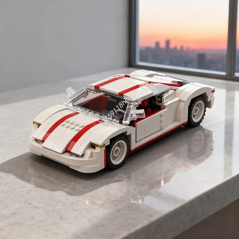 

623pcs MOC Custom Supercar Creatored Model Building blocks Construction Assemble Christmas gifts DIY creative toys idea Birthday