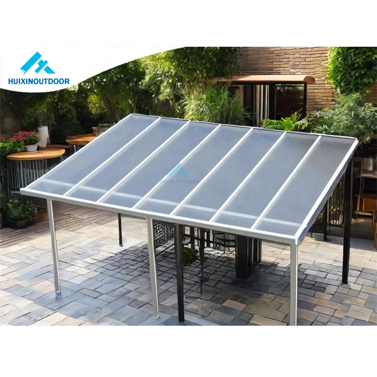 Premium Custom Balcony Rain Shelter Sun Shade Patio Cover Hand Operated with Aluminum Frame Awnings