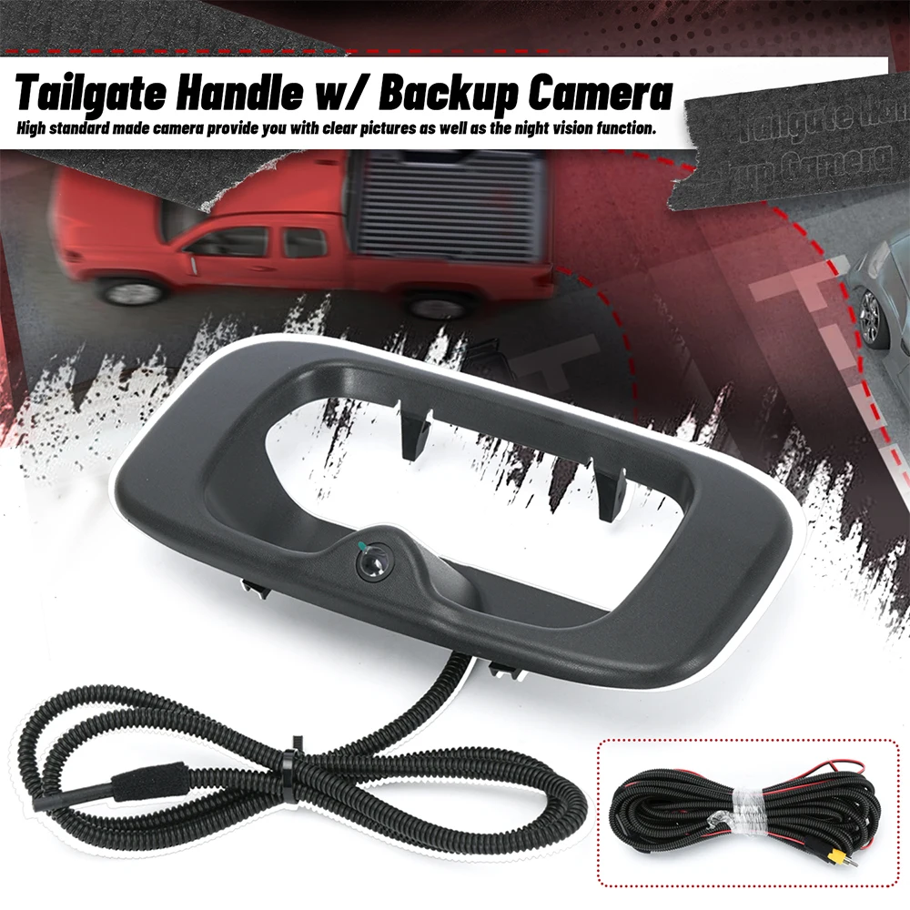 Tailgate Handle Rear View w/ Backup Camera 15228539 15046512 For 99-07 Chevy Silverado/GMC Sierra 1500 2500 3500HD