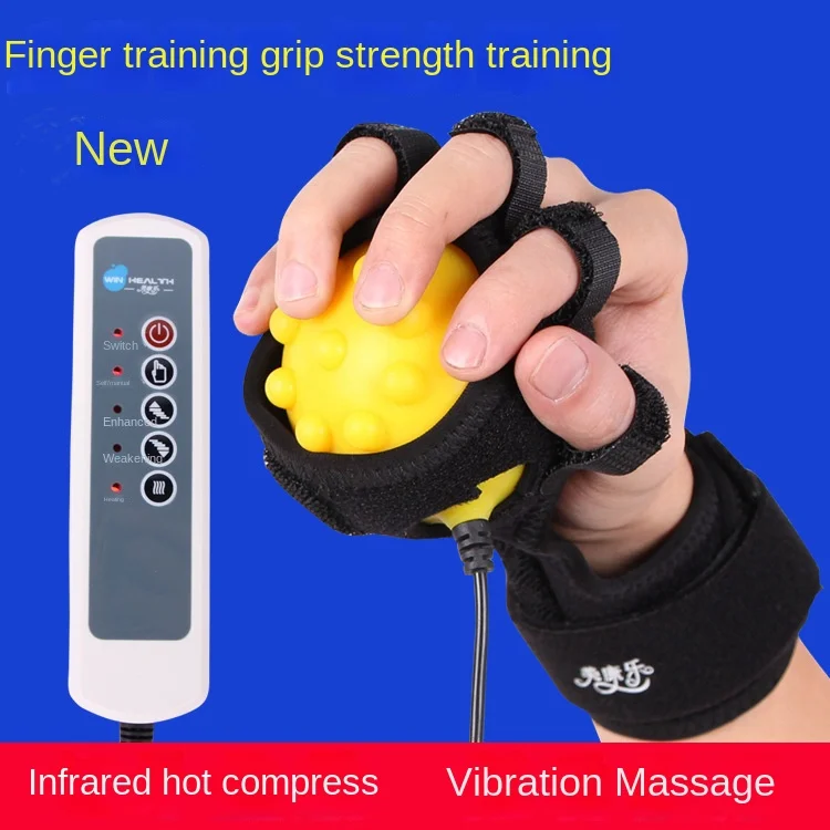 

New Electric Hand Massage Ball Fixed Finger Training Infrared Therapy Hot Compress Finger Rehabilitation Recovery Training Tools