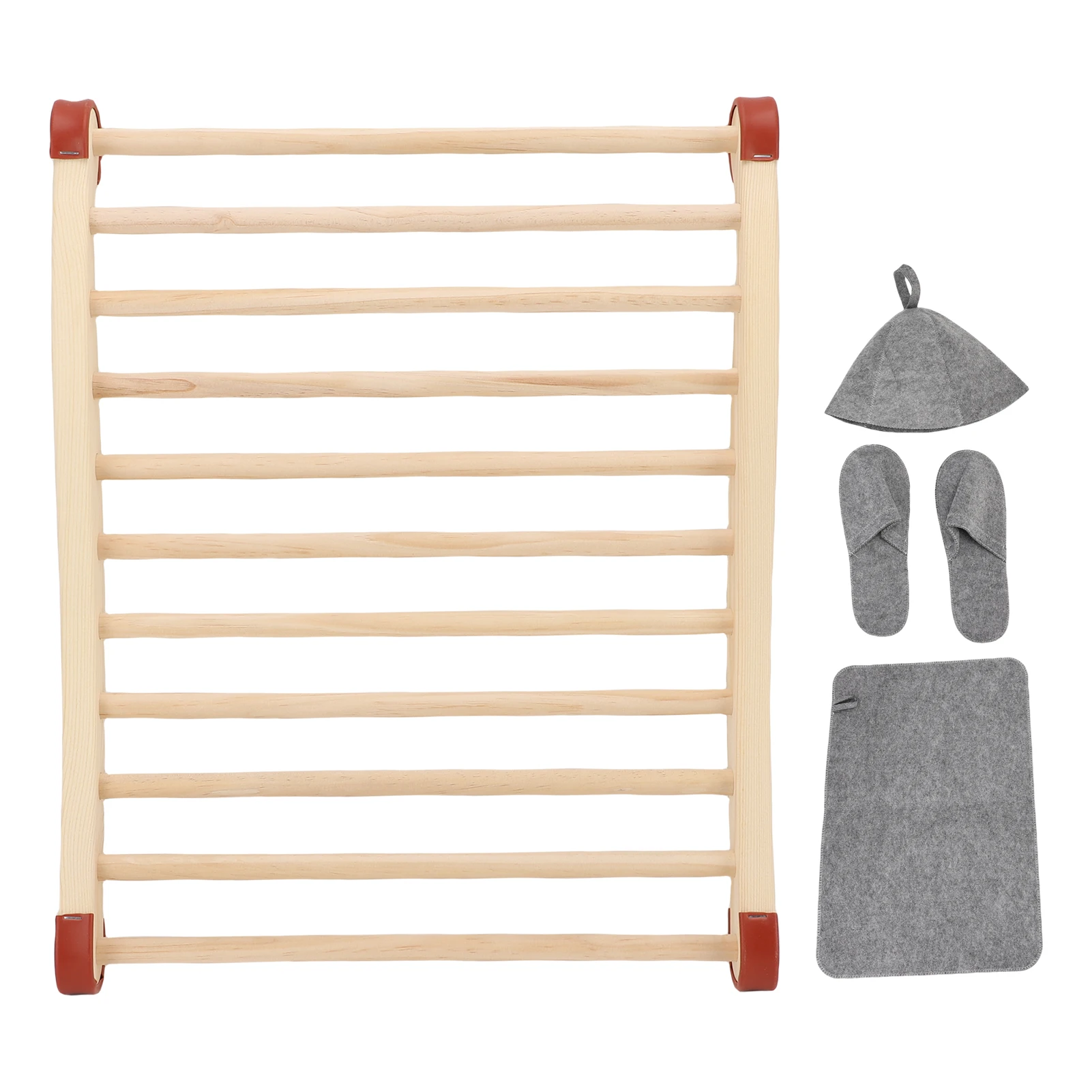 

Спинка для сауны, деревянная противоскользящая S-образная поддержка спины для сауны с подушечкой, шляпа, тапочки для оборудования для сауны, семейная сауна, фитнес-клубы