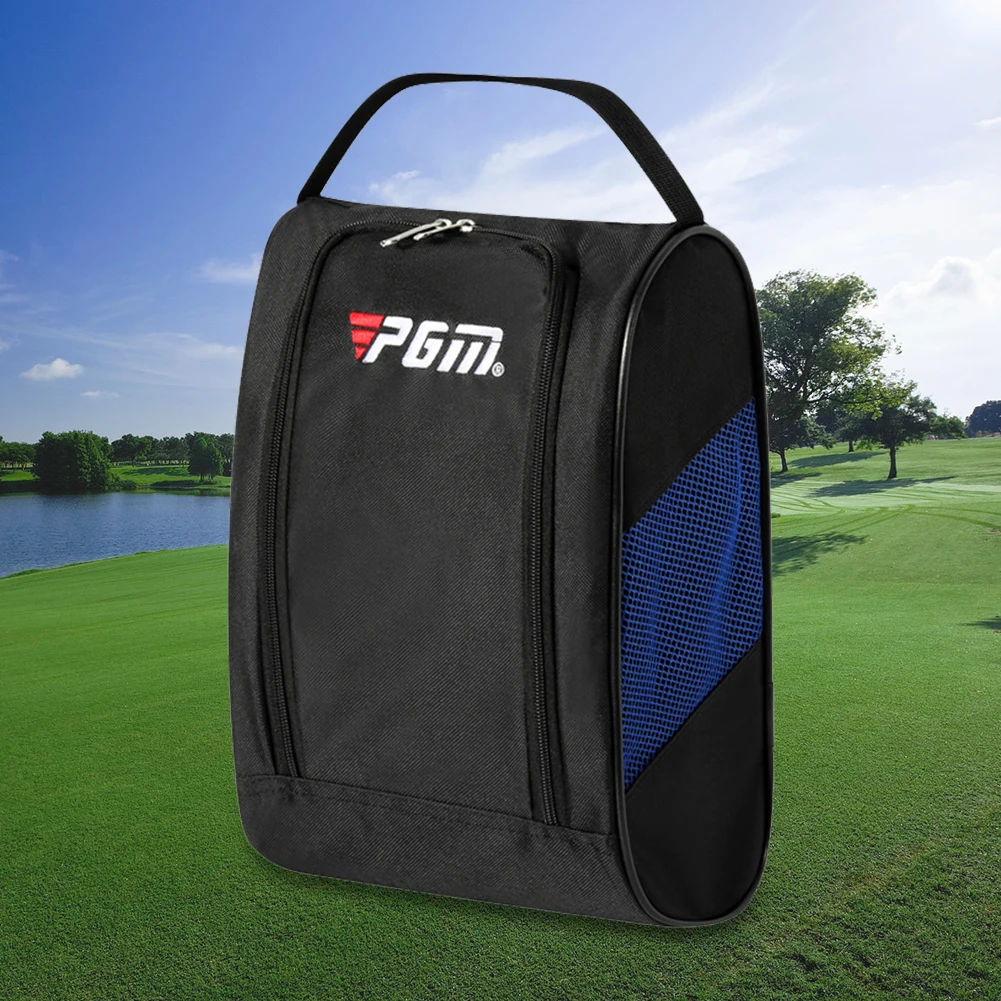 

Унисекс сумка-держатель для обуви для гольфа Портативные нейлоновые сумки для переноски обуви на молнии Ручные дышащие сверхлегкие для занятий спортом на открытом воздухе