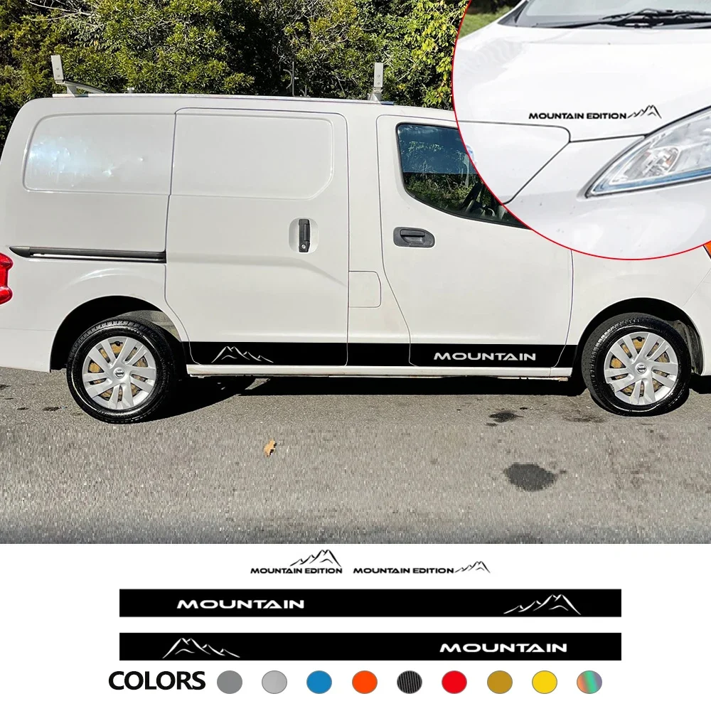 

Наклейки на боковую дверь автомобиля для Nissan NV200 Evalia Graphics Mountain Edition, украшения, виниловые декоративные наклейки, аксессуары для автотюнинга